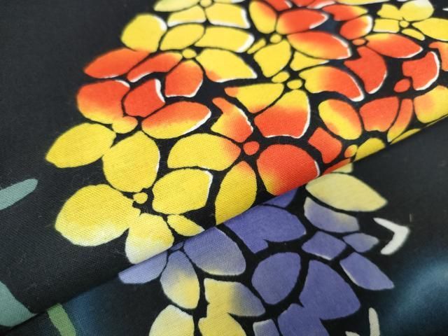 平和屋着物∴夏物 世界的ファッションデザイナー 山本寛斎 kansaiブランド 浴衣・作り帯・桐下駄セット 綿紅梅 乱菊 綿 逸品 DAAS8648cd 平和屋着物∴夏物 世界的ファッションデザイナー 山本寛斎 kansai