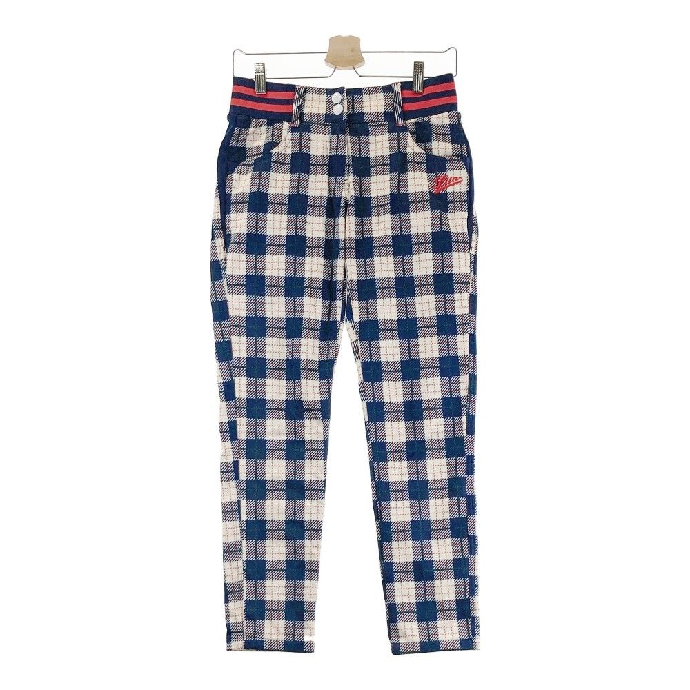 サイズ：M FILA GOLF フィラゴルフ  裏起毛 パンツ チェック柄 ネイビー系 [240101335355] ゴルフウェア レディース ストスト