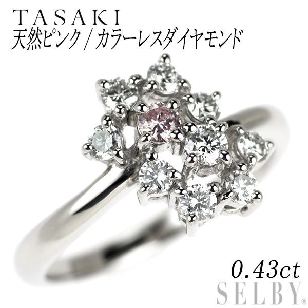 田崎真珠 TASAKI PT900 天然ダイヤモンド 1.10ct プラチナ デザイン リング 指輪 美品（G2122） 1円〜!!TASAKI(田崎真珠)△Pt900 天然ダイヤモンド⁄アコヤ本真珠リング△