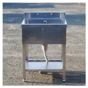 業務用 ステンレス 1槽 シンク W600 D600 H800 90 mm 厨房 槽内寸W515D460深240mm W60cm