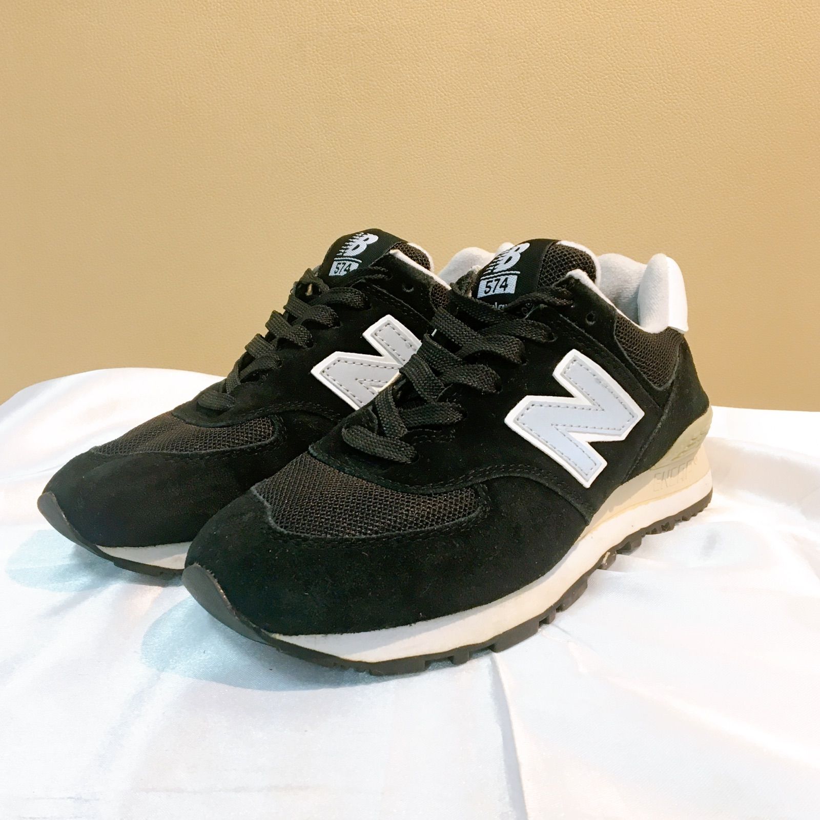 美品】 new balance 574 W574CBK ニューバランス レディース