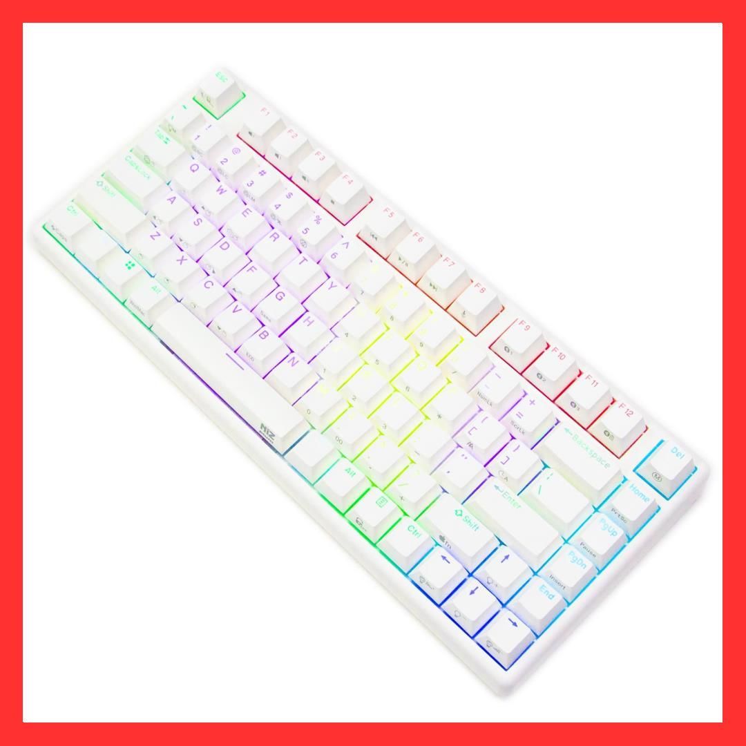 人気商品】 NiZキーボード Micro84-3M-RGB 【バックライト付き】 84 ...