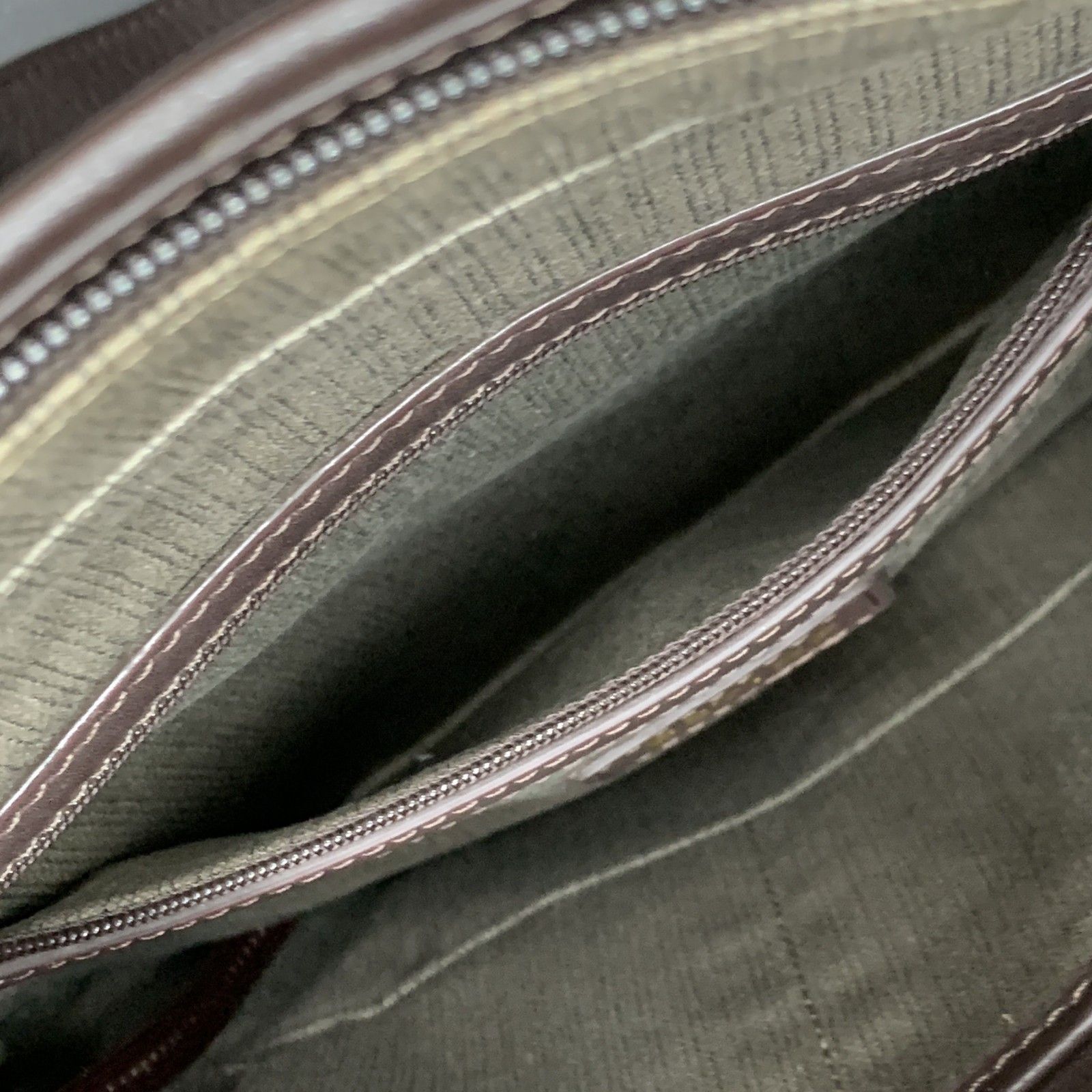 P454 ESTINE エスティーヌ 本革 ダークブラウン レザー編込み メッシュ