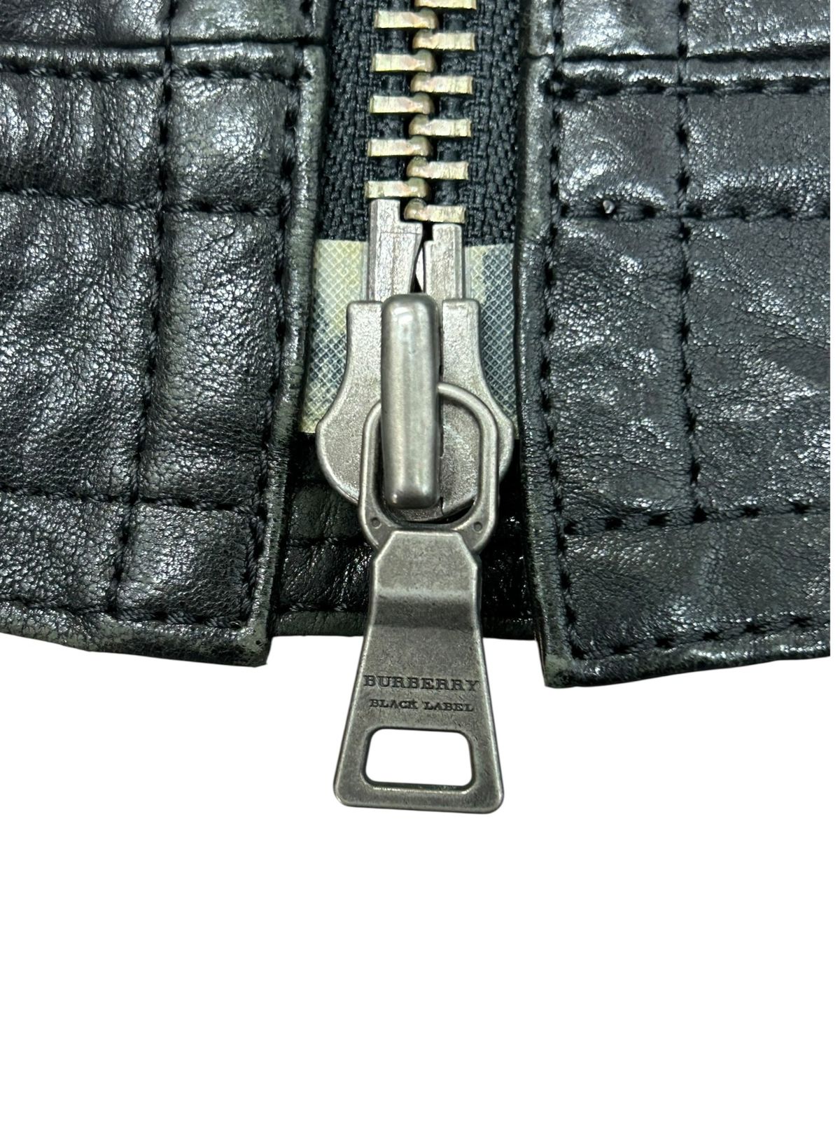 希少✨美品　バーバリーブルーレーベル　ダブルライダース　ノバチェック　黒　M BURBERRY BLACK LABEL (バーバリーブラックレーベル) 2WAY