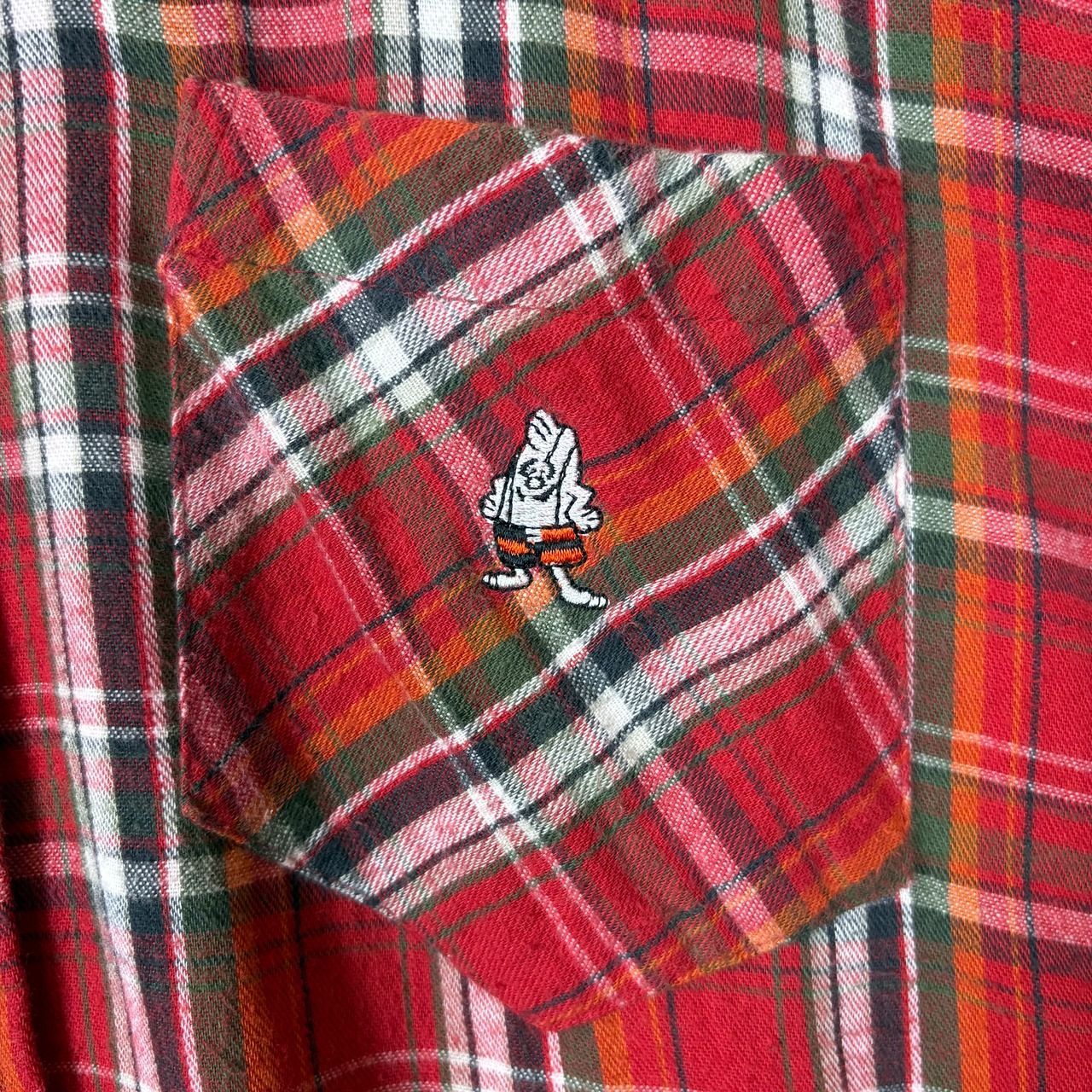 USA製 90s BIRDWELL バードウェル 半袖 ネルシャツ サイズ ONE