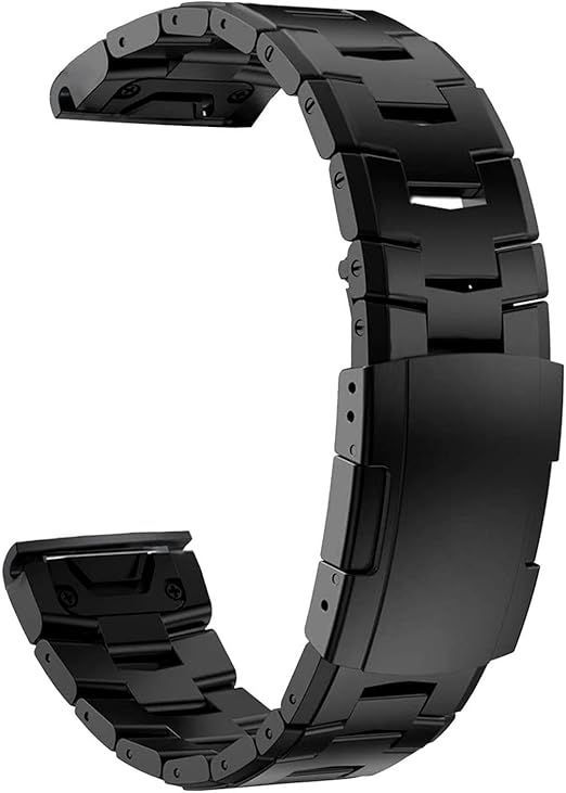 【在庫処分】Ahayo QuickFit 22mm 交換ベルト用の Garmin Approach S70 47mm/ epix Pro 47mm/ Fenix 8 47mm / Fenix 7/ Fenix 6 / Fenix 5， 超軽量チタンスチ