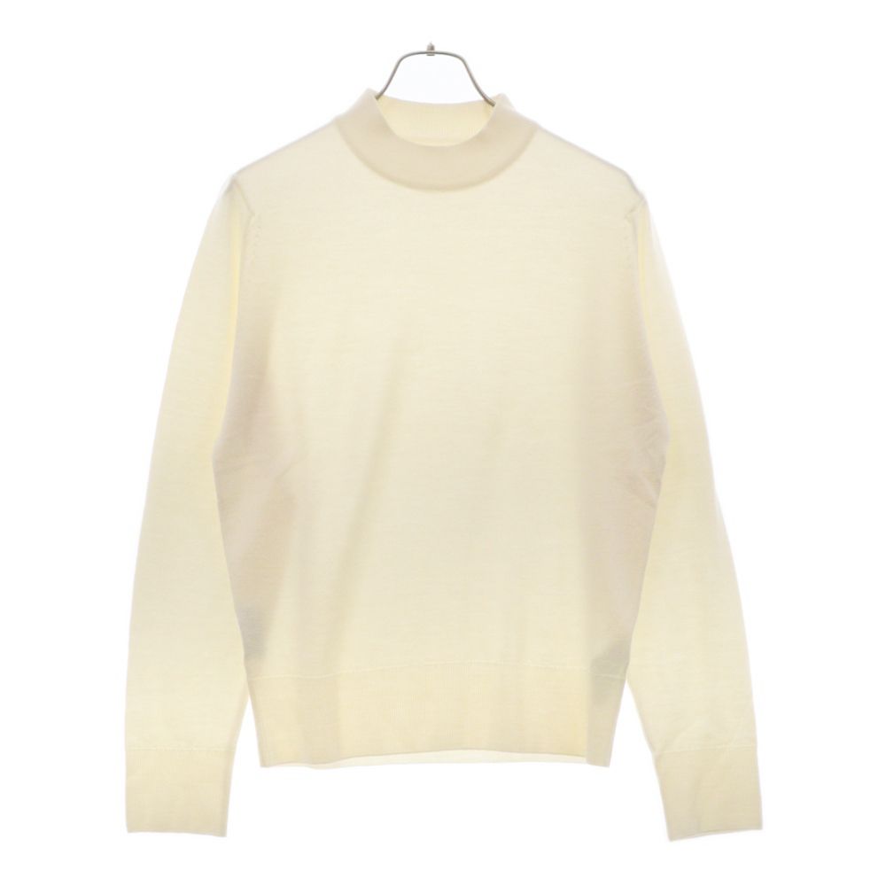 JOHN SMEDLEY (ジョンスメドレー) ウール モックネックセーター ニット ホワイト