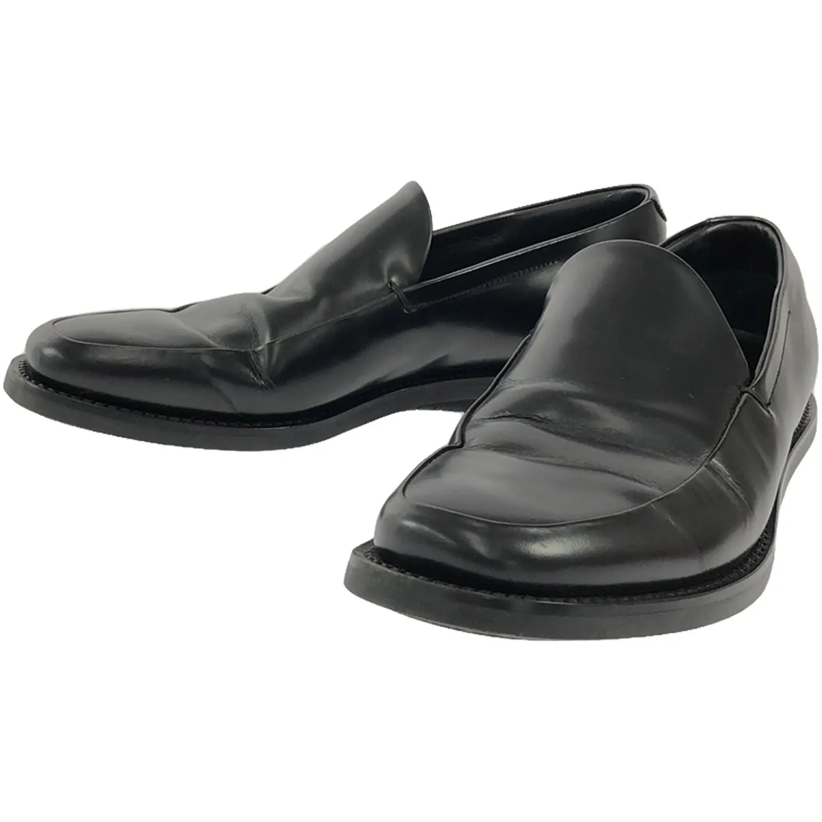 PRADA プラダ レザーローファー 0380 ブラック 6 1/2 | Shop at 