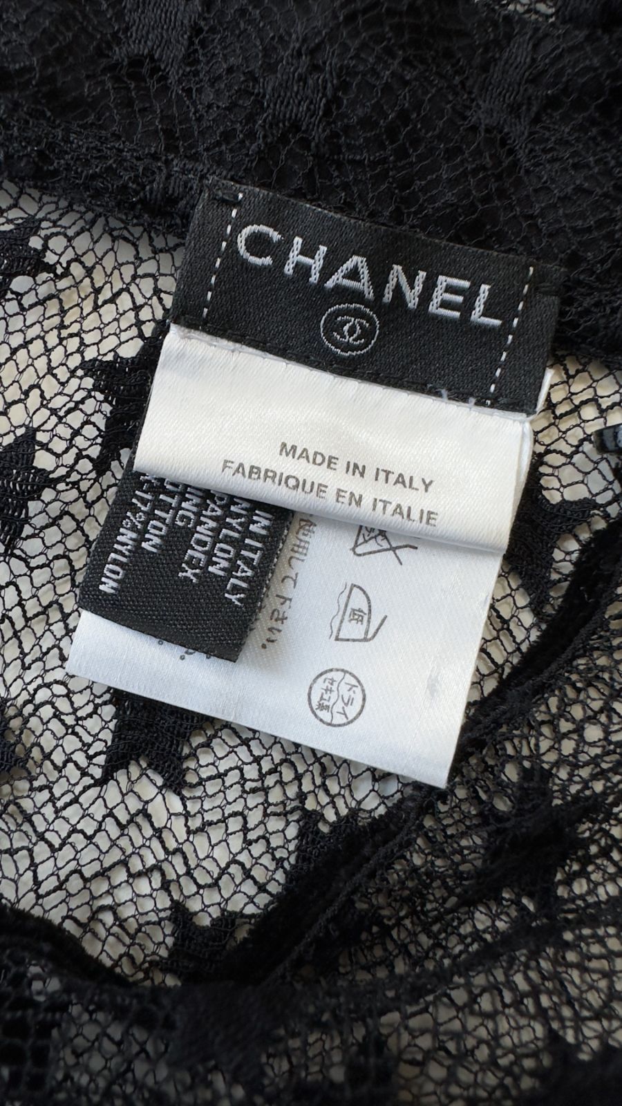 シャネル ブラウス トップス CHANEL ブラック・半袖・星柄 F36 シャネル ブラウス トップス CHANEL ブラック・半袖・星柄 F36