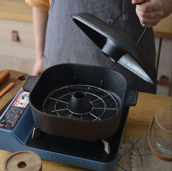 石焼き芋鍋 焼き芋器 焼芋鍋 焼き芋メーカー ホーロー石焼きいも器 健康無毒 熱伝導均一高速 防錆 直火 キッチン用品 Size 最大口径25cm