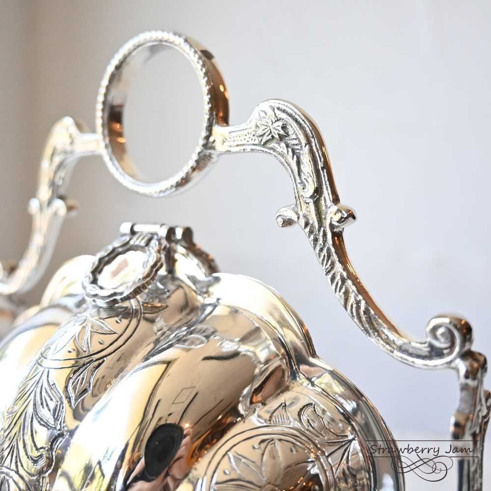 IKI-573 英国アンティーク ビクトリアン シルバーP ビスケット