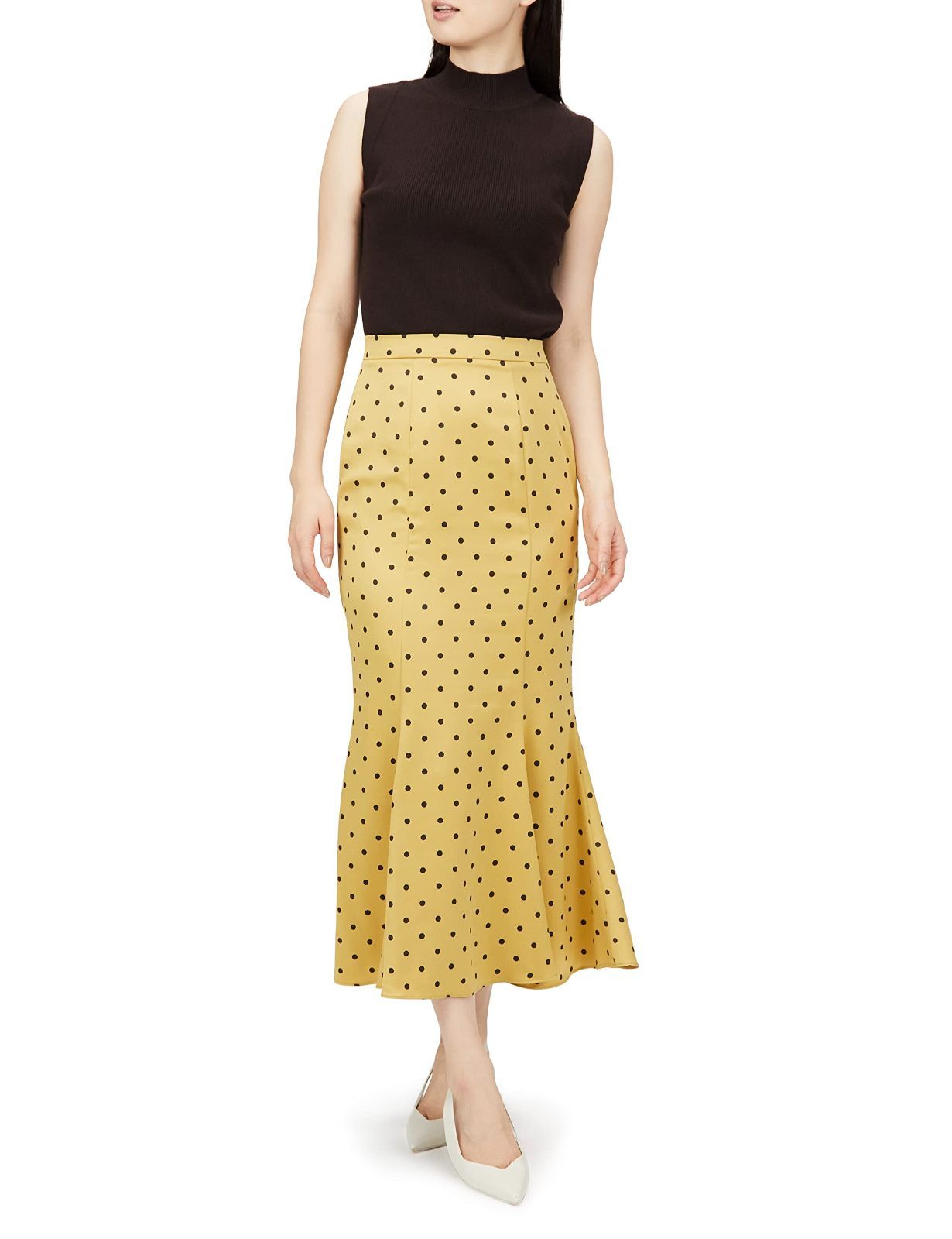 Size 0_Color イエロー スナイデル SKSustaina KNITORGANICSノースリニットドッキングワンピ SWNO224100 レディース YEL 0