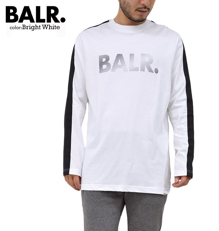 BALR. ボーラーロンT ボーラー 長袖 Tシャツ 大きいサイズ 白 ホワイト
