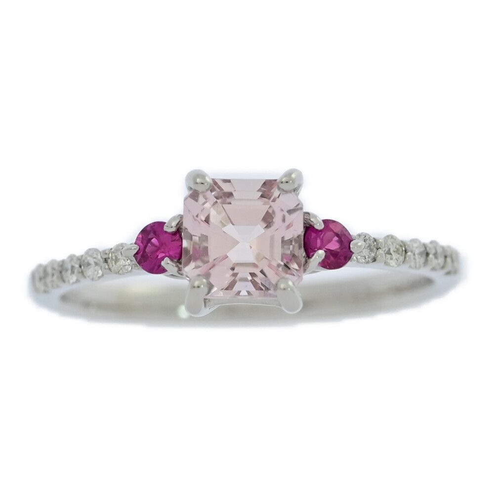 0.65ct/FD:0.12ct/マルチストーン・9月誕生石・モルガナイト