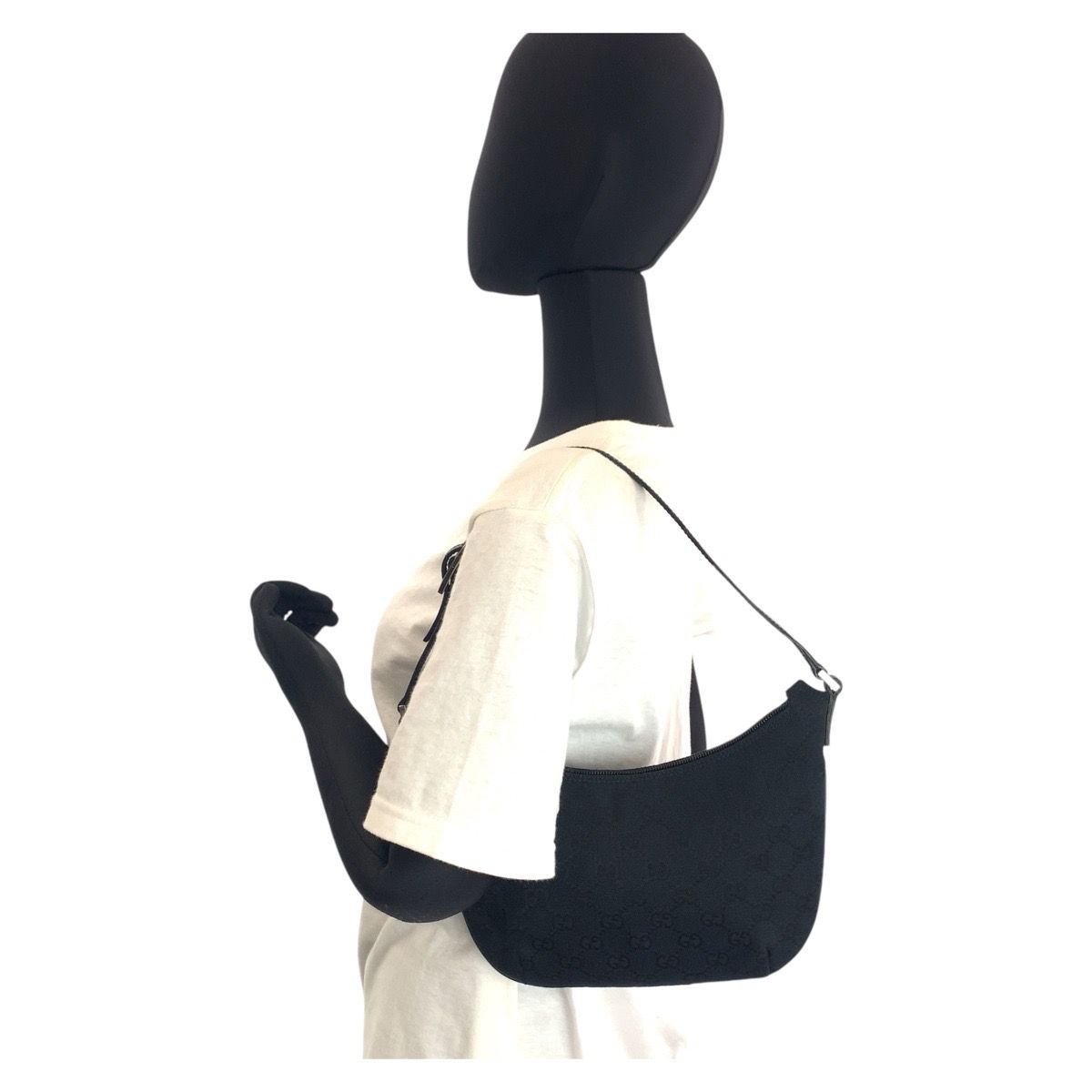 1円 GUCCI グッチ ジャッキー GGキャンバス レザー ショルダーバッグ 