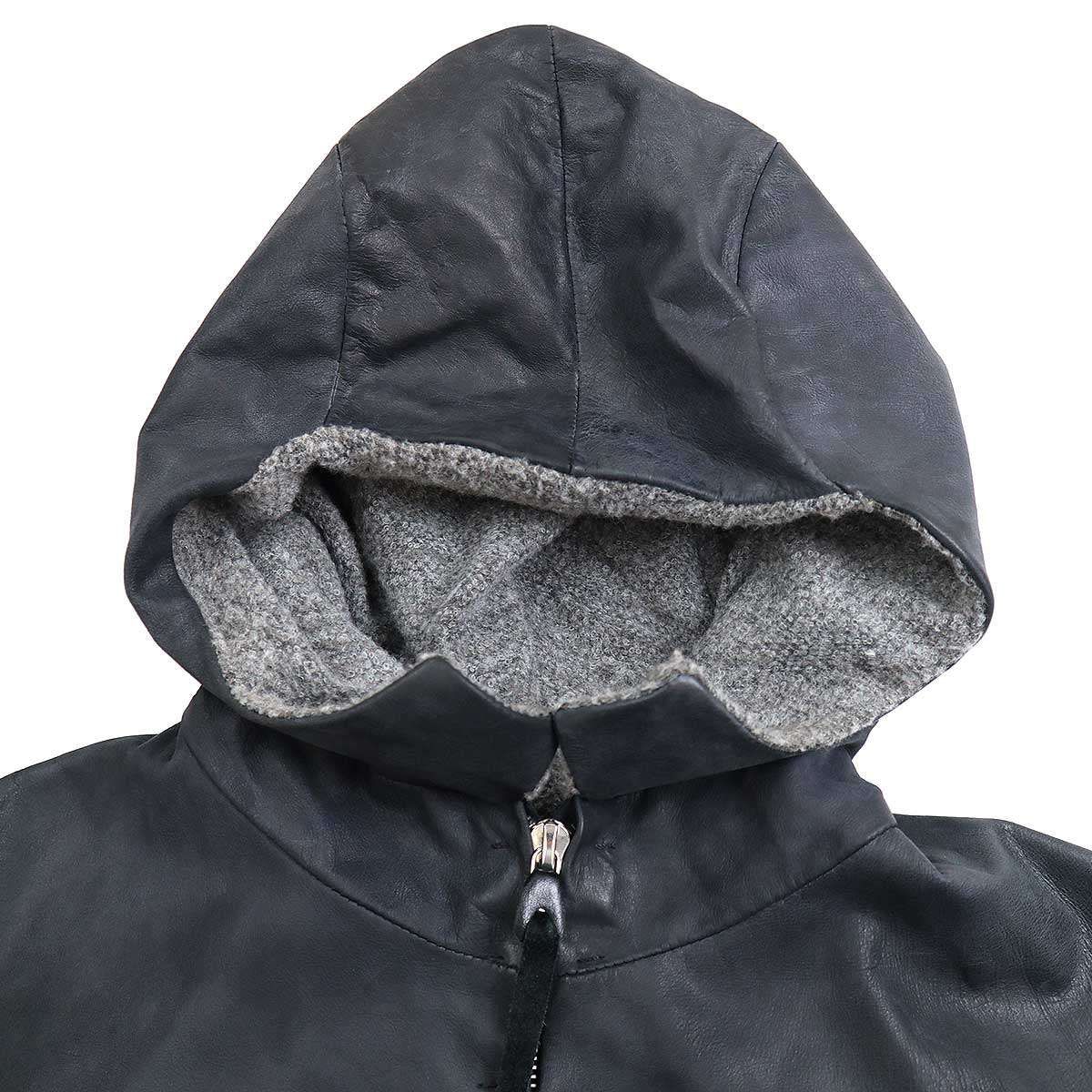 m.a+ エムエークロス AVIATOR JACKET アビエイター フーデッドレザー 
