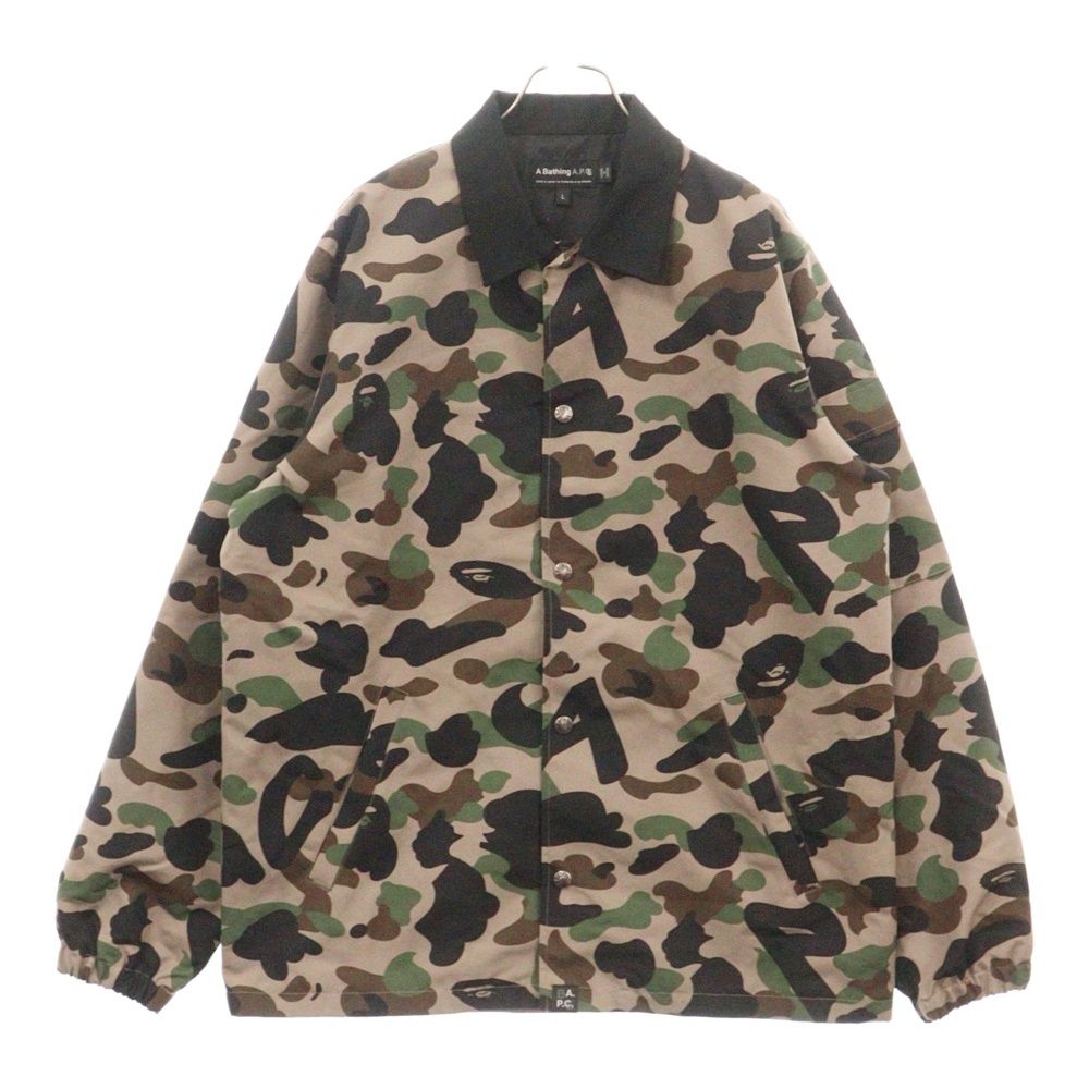 A BATHING APE (アベイシングエイプ) ×A.P.C. CAMOCOACH JACKET カモ コーチジャケット ポリエステル マルチ -  メルカリ