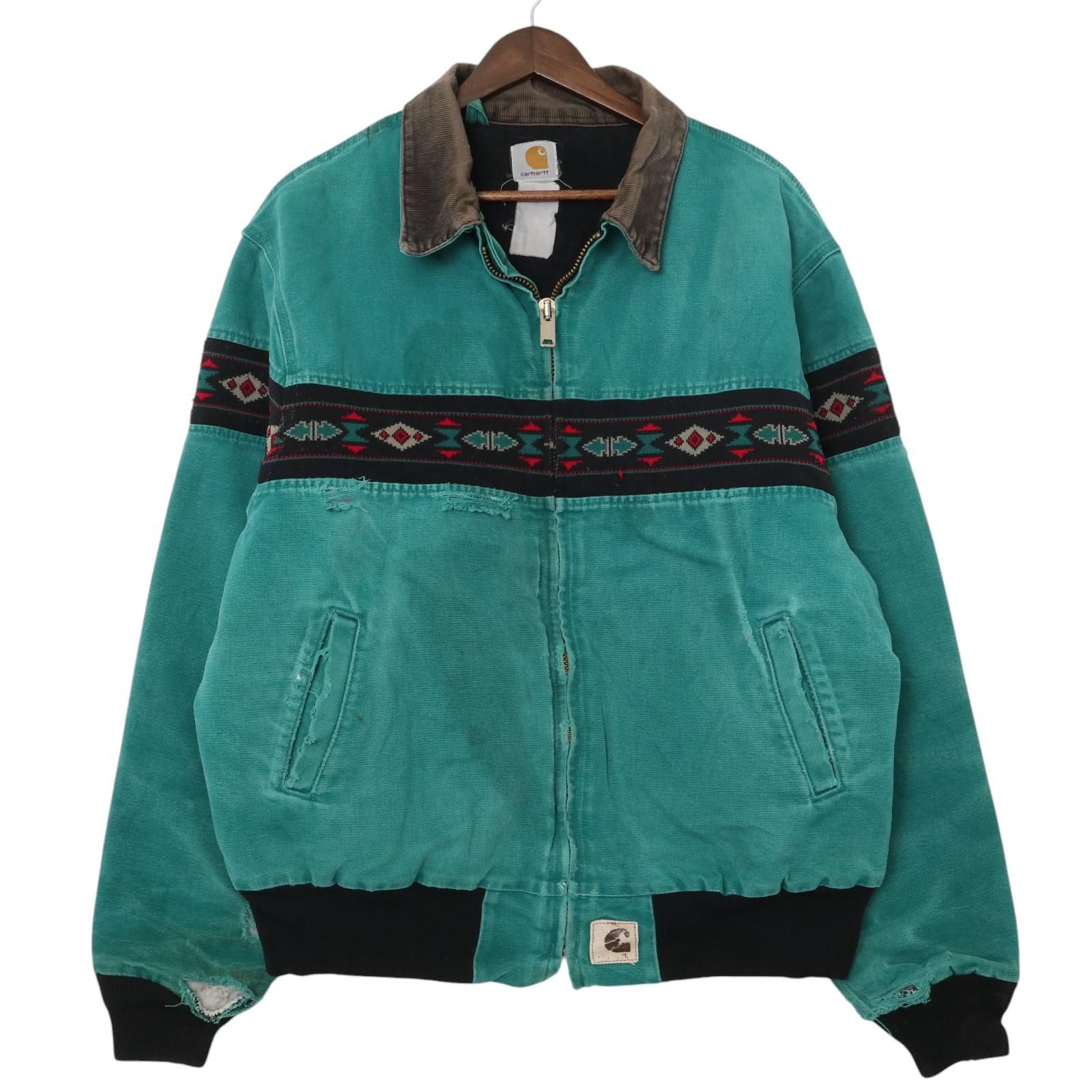 90年代 Carhartt カーハート ネイティブ柄 サンタフェジャケット