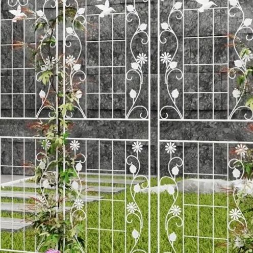 錬鉄製ガーデントレリス 花のつる