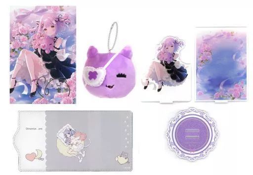 未開封品】紫宮るな 1周年記念グッズセット 「バーチャルYouTuber ぶ