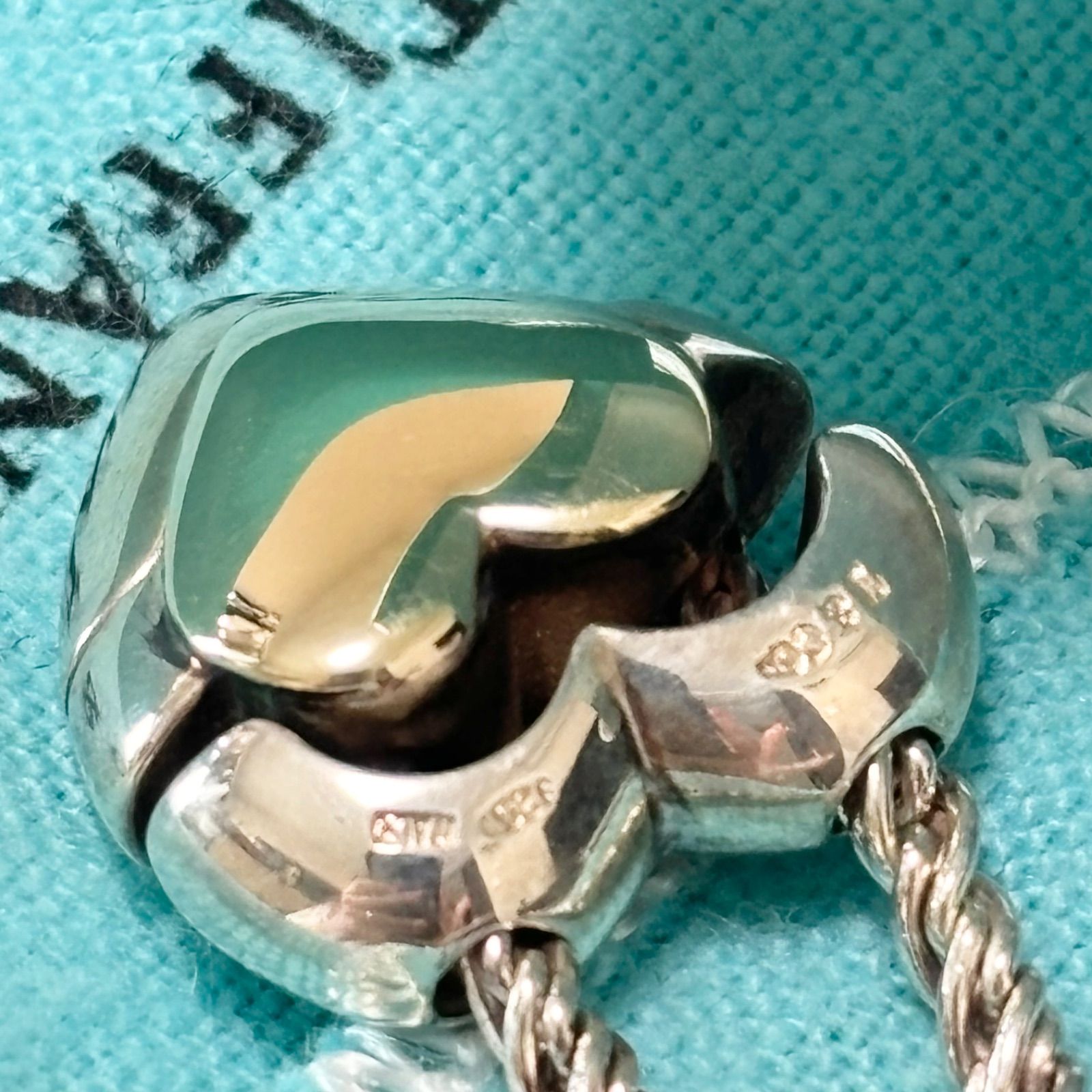 【TIFFANY&CO.】ティファニー　ツイストハート　コンビ　ロープ　デザイン TIFFANY&CO.】ティファニー ツイストハート コンビ ロープ