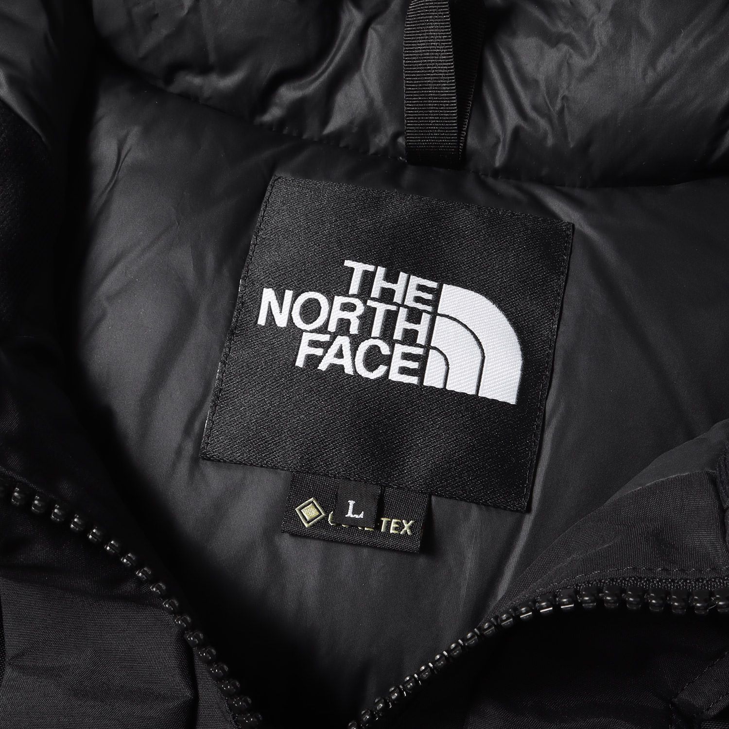 美品 THE NORTH FACE ザ ノースフェイス ダウンジャケット GORE-TEX マウンテン ダウン ジャケット MOUNTAIN DOWN  JACKET ブラック(K) 黒 L アウター ブルゾン コート アウトドア カジュアル ブランド