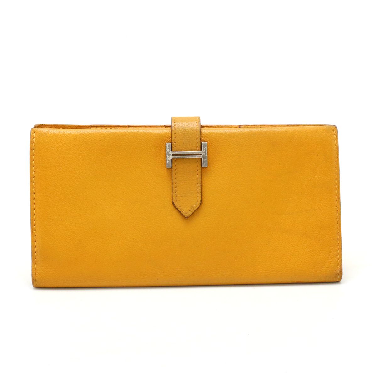 【極美品】HERMES エルメス　べアンクラシック　シェーブル　オレンジ　長財布 楽天市場】【財布】HERMES エルメス ベアン クラシック 2つ折長