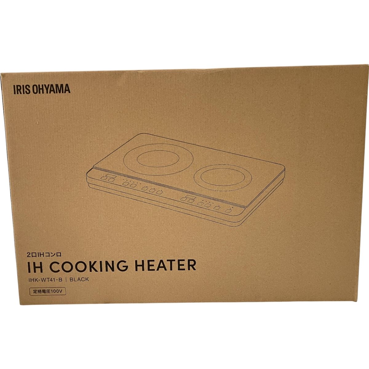 IRIS OHYAMA アイリスオーヤマ IHK-WT41-B IHコンロ 2口タイプ 調理 家電 H10002839