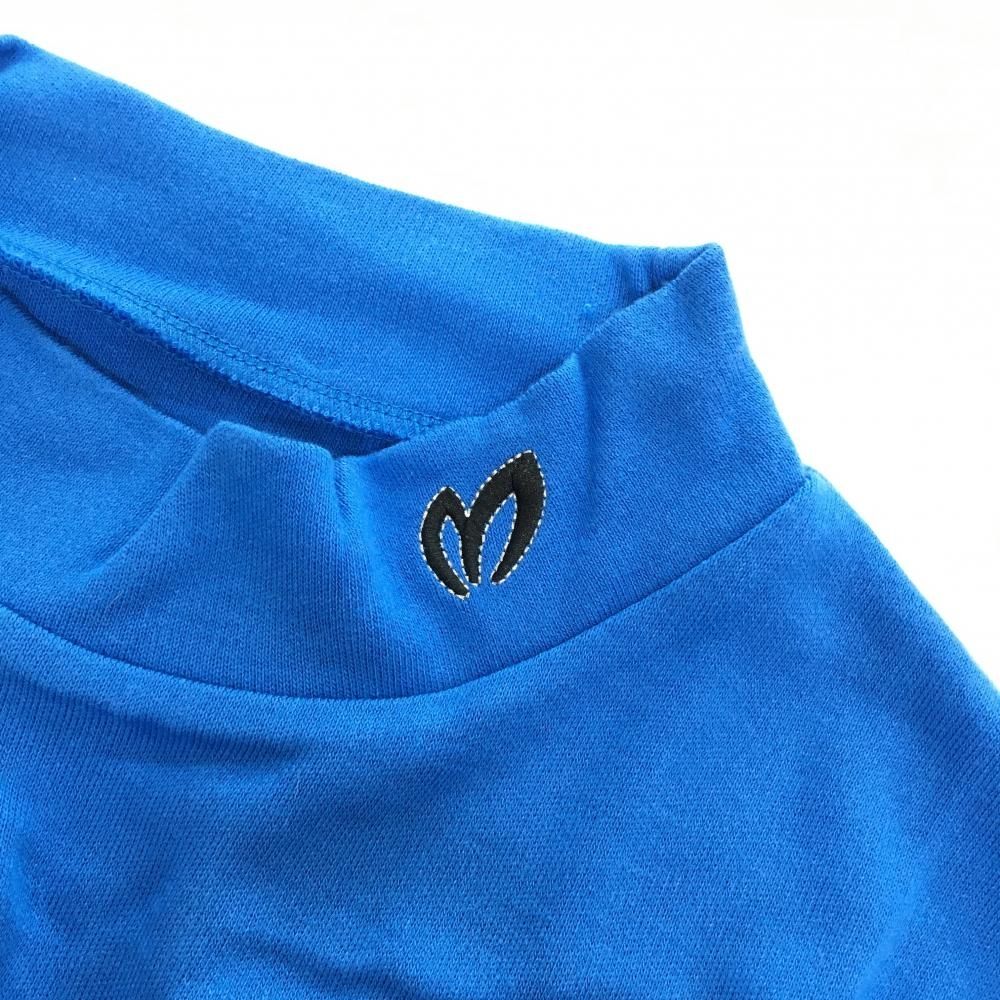 超美品】マスターバニー ハイネックセーター ブルー ネックロゴ