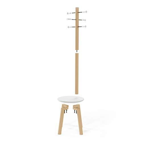 新着商品 玄関 収納 バッグ キャップ ハット アンブラ 帽子 ジャケット PILLAR コート スタンド コート掛け ピラー ラック コートハンガー 21014257668 イス 椅子 ポールハンガー ホワイト|ナチュラル スツール umbra