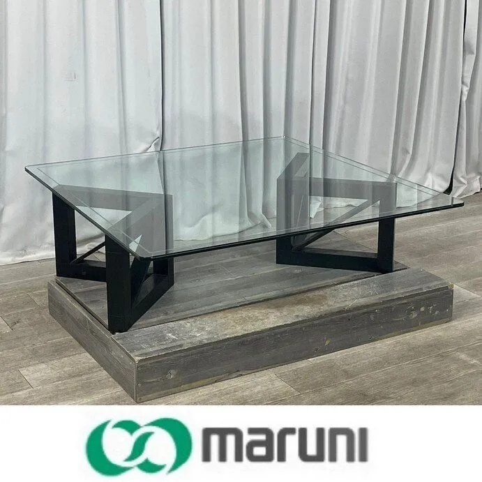 【さいたま市直接受渡】maruni マルニ ガラステーブル センターテーブル 2025年最新】Yahoo!オークション -マルニ ガラステーブルの中古品