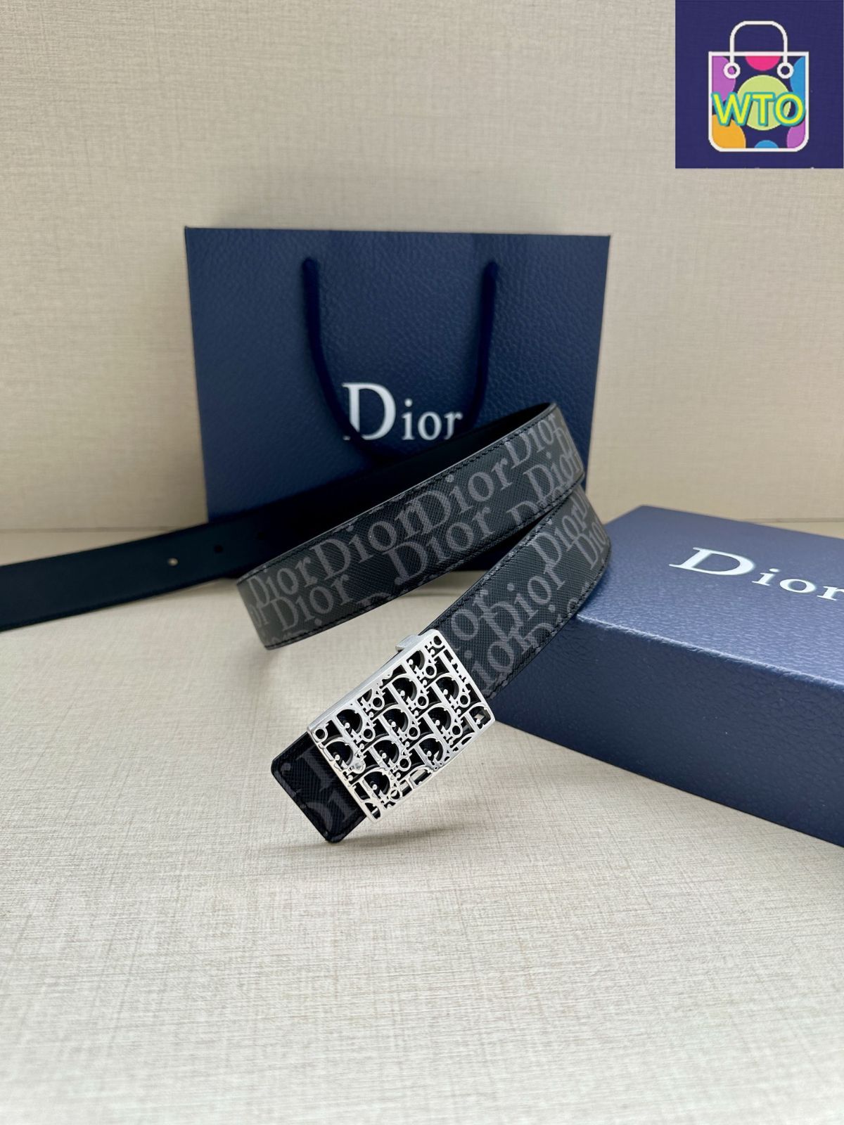 今日特価】Dior ディオール 35mm 両面ベルト-1 - メルカリ