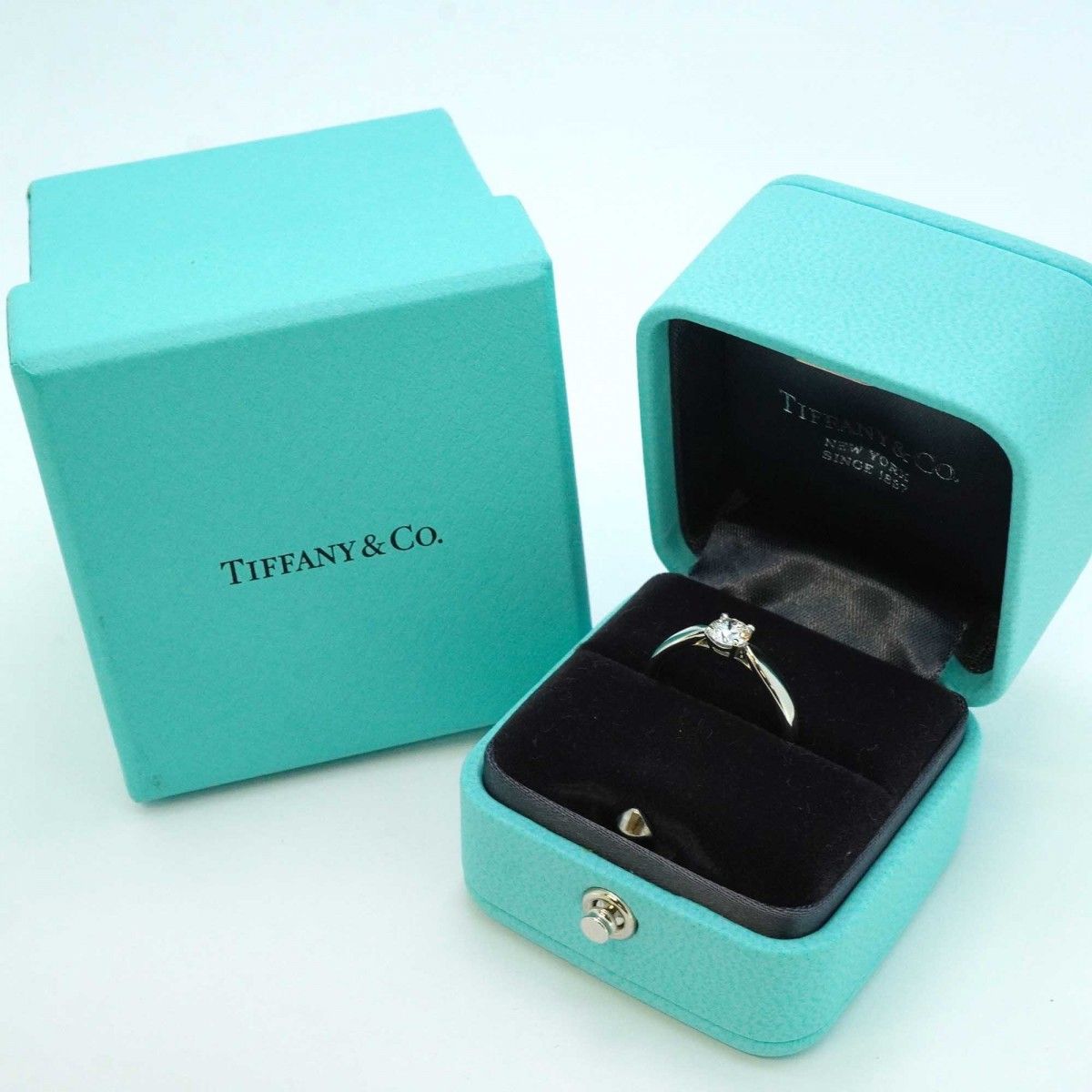 5jeb0239】ティファニー リング ハーモニー 1PD Pt950 プラチナ  