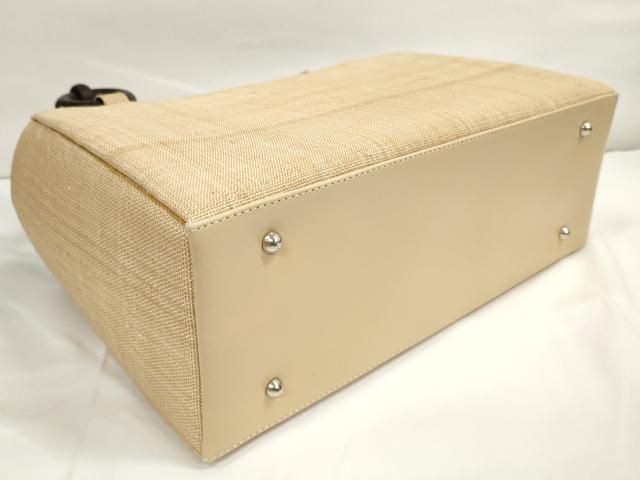 平和屋本店□極上 夏物 喜如嘉の芭蕉布 和装小物 和装バッグ 手積み  