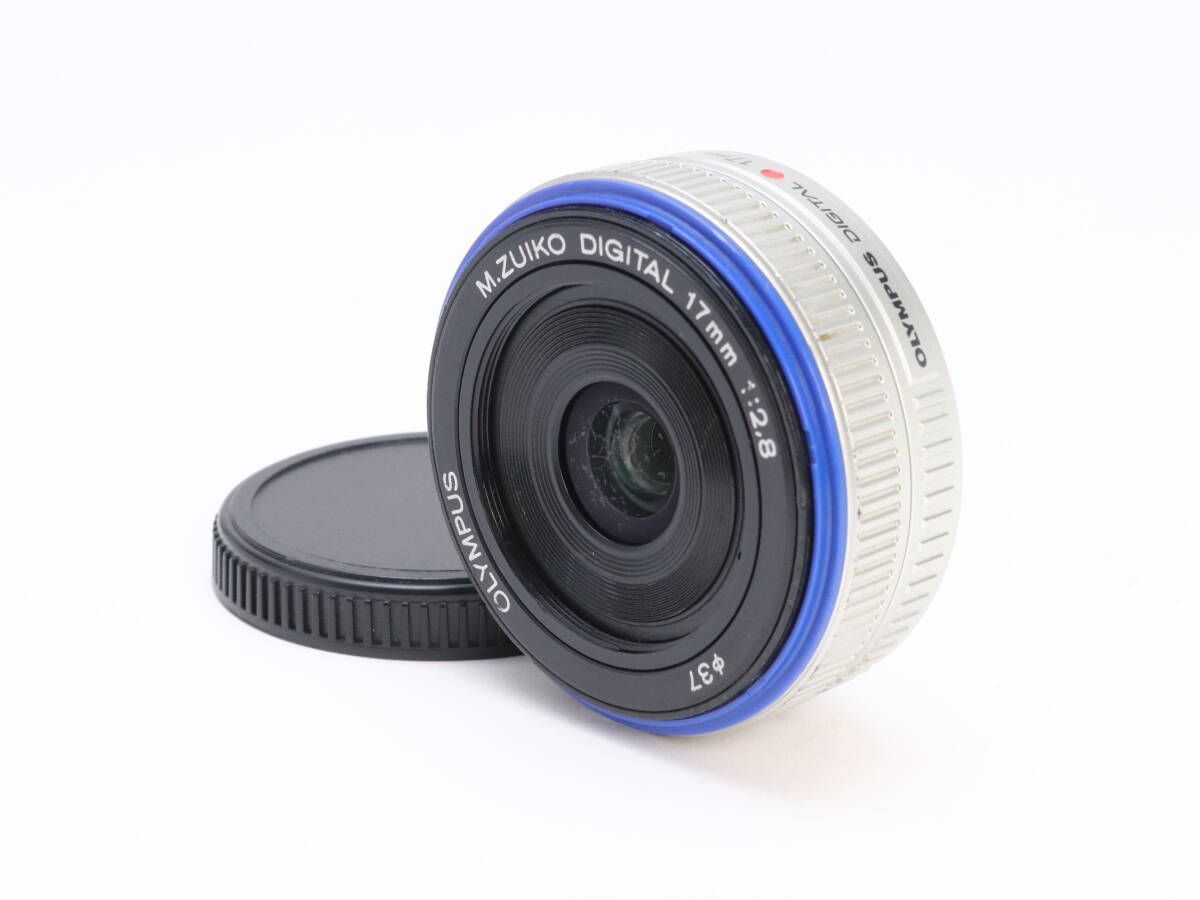 B 並品 Olympus オリンパス M.ZUIKO DIGITAL 17mm F2.8 シルバー 初期不良返品可 55-150