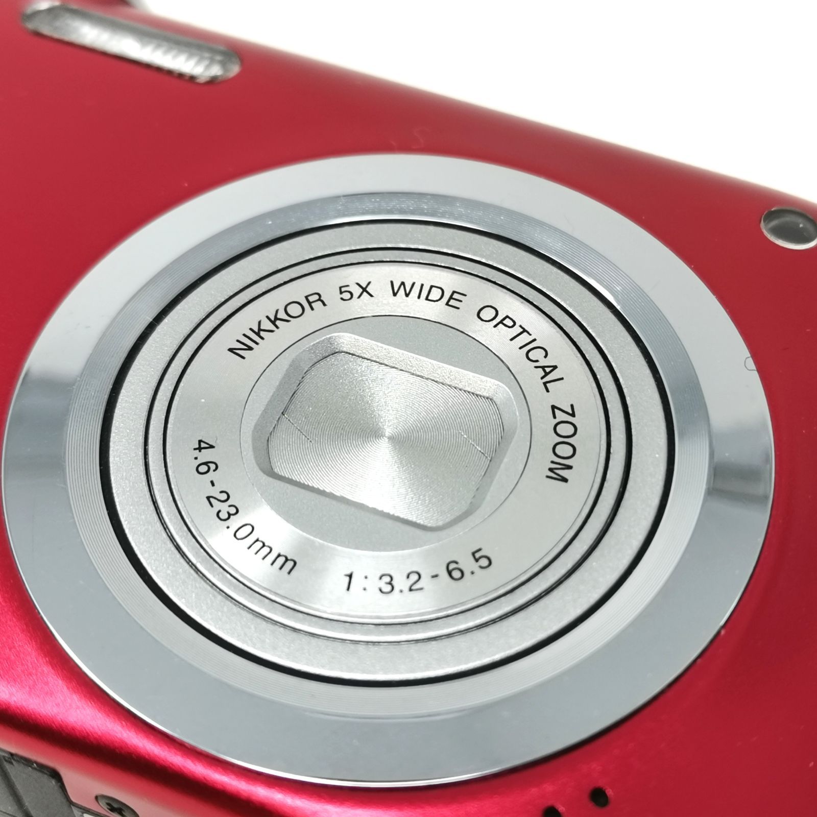 ニコン coolpix a100 デジカメ レッド 箱あり 動作確認済み デジタル 