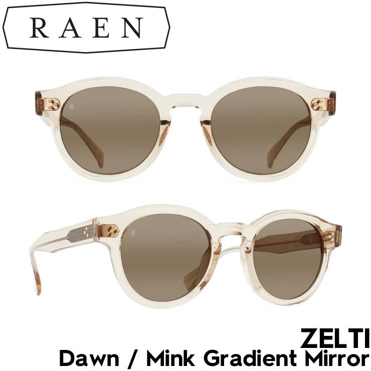 サングラス RAEN Optics レーン ZELTI Dawn | Mink Gradient Mirror 100F231ZEL-S888-49 日本代理店