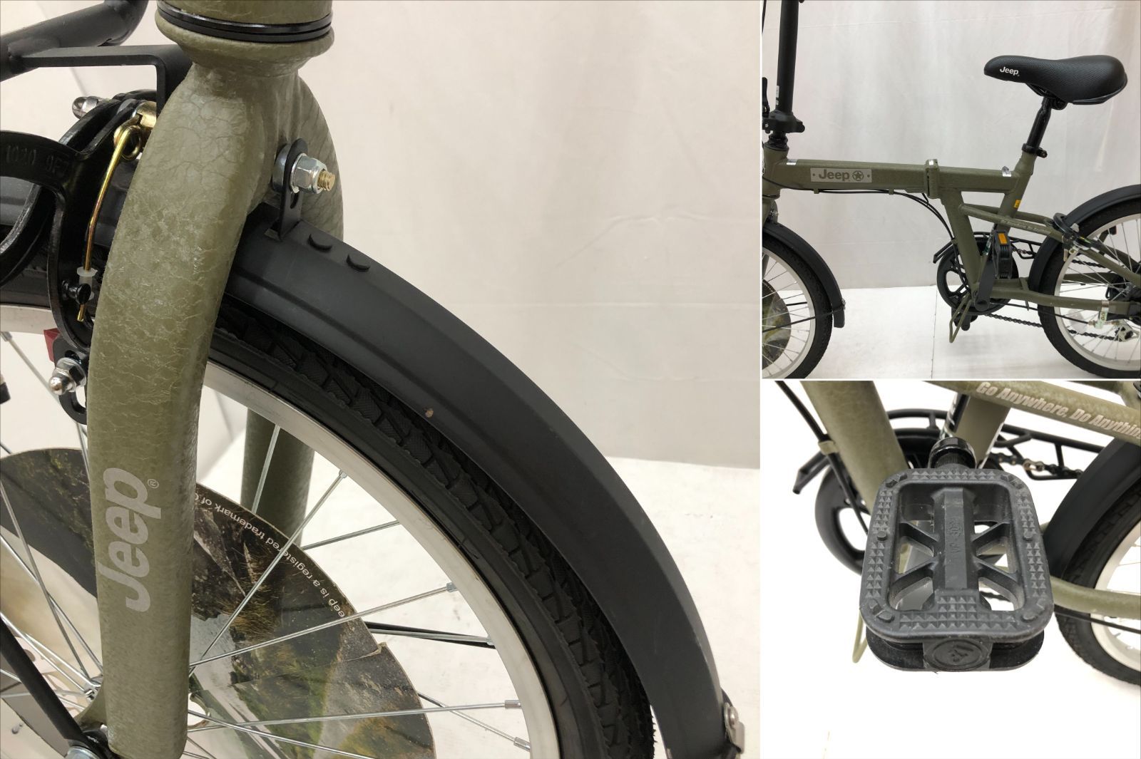 03m1569【美品】JEEP ジープ 20インチ 折りたたみ自転車 JE
