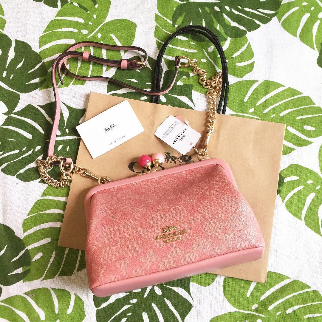 コーチバッグ C1452 チェーンバッグ 2WAYバッグ クロスボディガマ口  