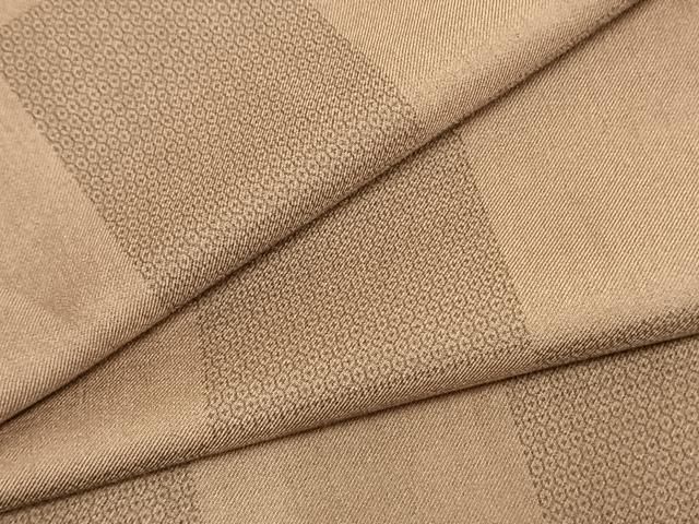 平和屋着物▽小紋 単衣 市松文様 洗える着物 AAAU8625fy