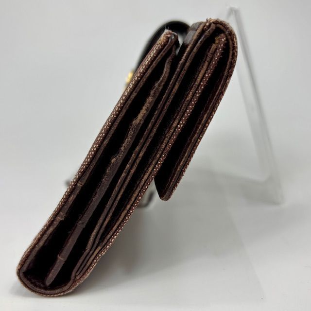ブルガリ 激レア 美品 ロゴマニア ブラウン長財布 キャンバス&レザー