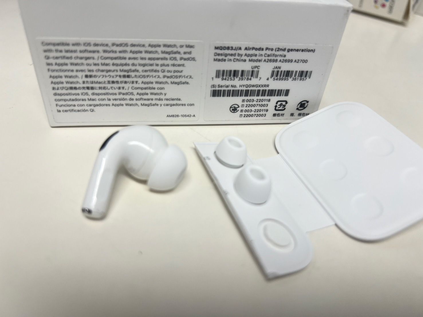 正規品】Apple AirPods Pro 第2世代/A2698 右耳のみ！ - メルカリ