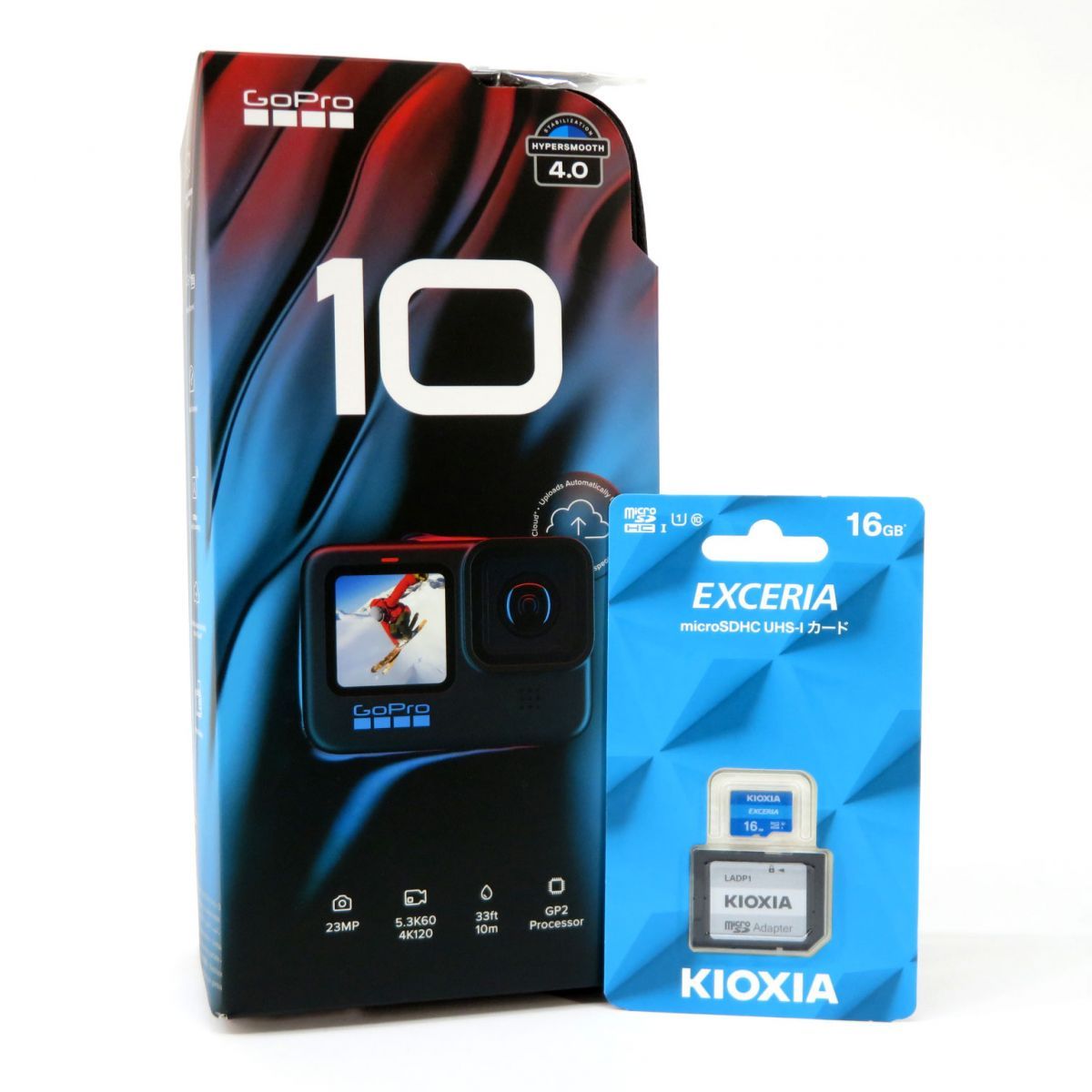 【未開封】GoPro ゴープロ HERO 10 BLACK CHDHX-101-FW アクションカメラ 16GB microSDHCメモリーカード付き
