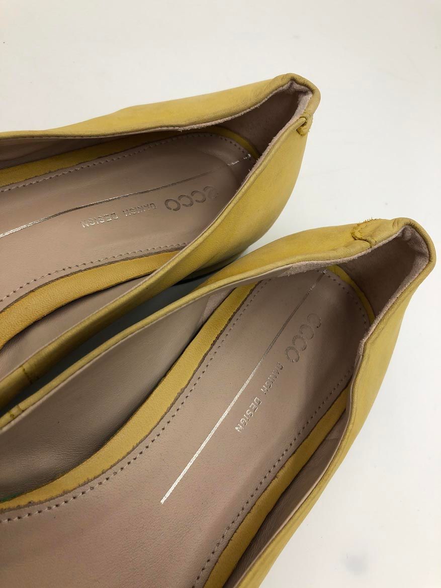 ECCO エコー フラット パンプス size39/24.5/イエロー