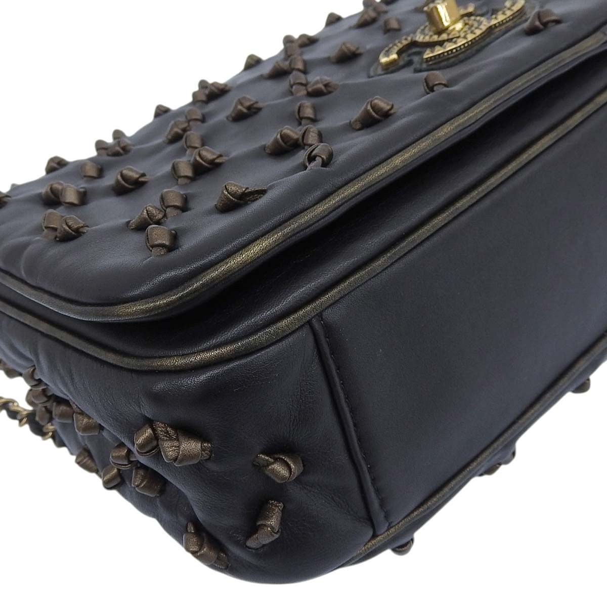 シャネル CHANEL ココマーク ダブルチェーン ショルダーバッグ