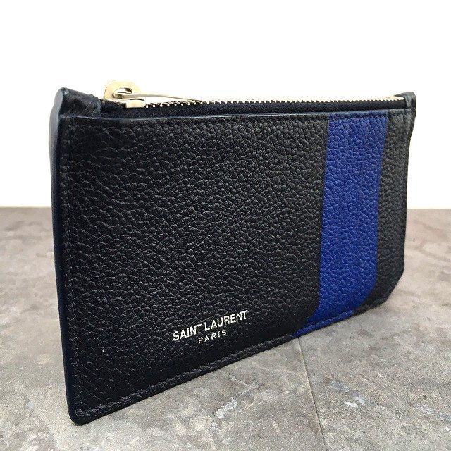 470 み Saint Laurent フラグメントケース ブラック スマートウォレット