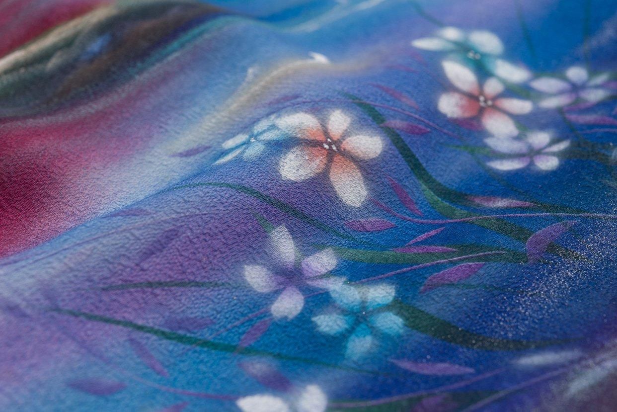 光さす向日葵畑 ピンクの光 F4 キャンバス アクリル画 16bit