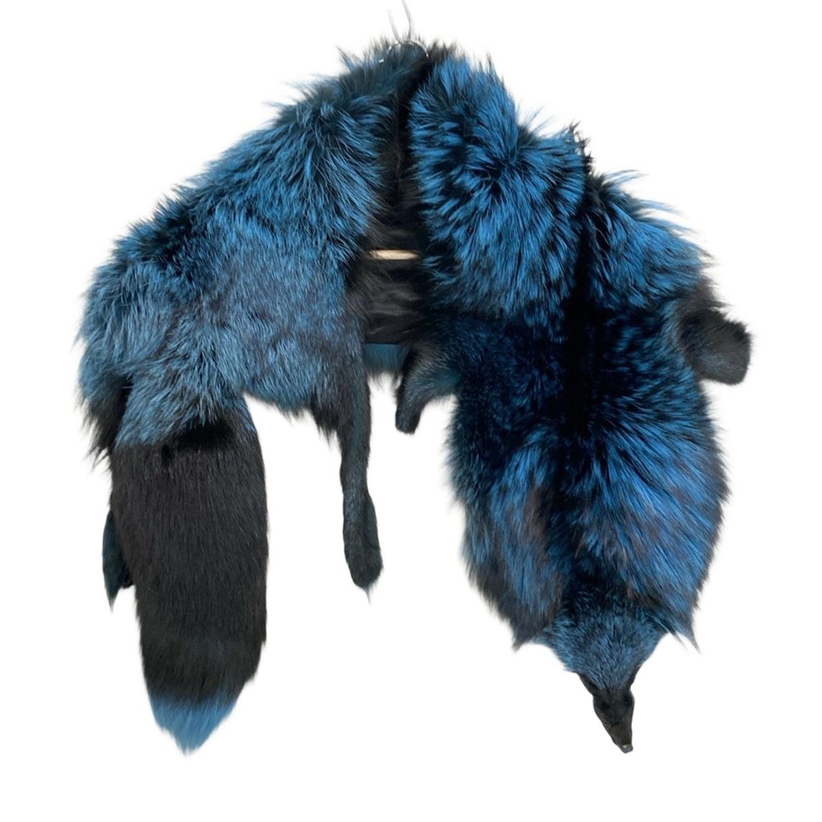 SONIARYKIEL(ソニアリキエル) マフラー美品 - 黒×ブルー ティ