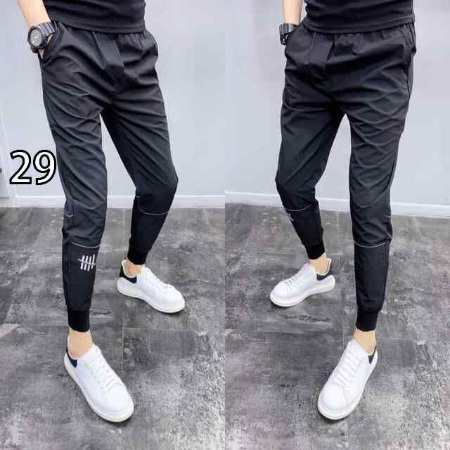 [29]メンズ  服  シンプル ファッション オシャレ 大人 かっこいい 大きいサイズ ストリート 紳士服  スリム カジュアル パンツ レッグ タイ スポーツ テーパードパンツ 九分丈
