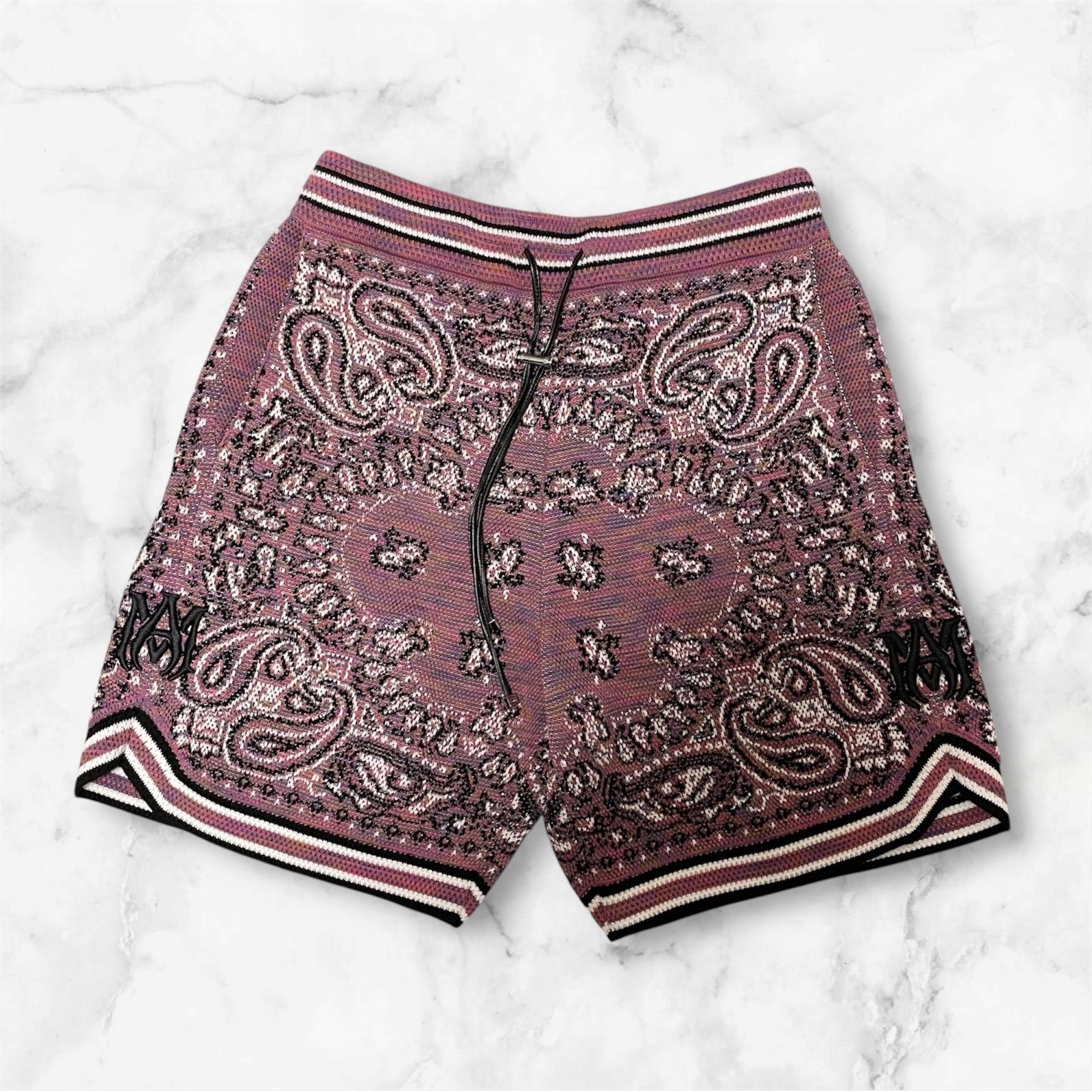 【YZERR着用】 AMIRI アミリ ペイズリー ハーフパンツ M YZERR着用】 AMIRI アミリ ペイズリー ハーフ パンツ